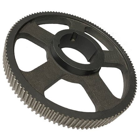 B B Manufacturing 140-8MX21-2517, Timing Pulley, Cast Iron, Black Oxide 140-8MX21-2517